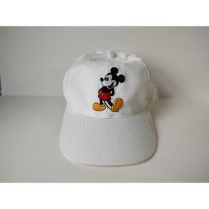 Vintage Disney White baseball cap hat Mickey Mouse Goofy Hat co